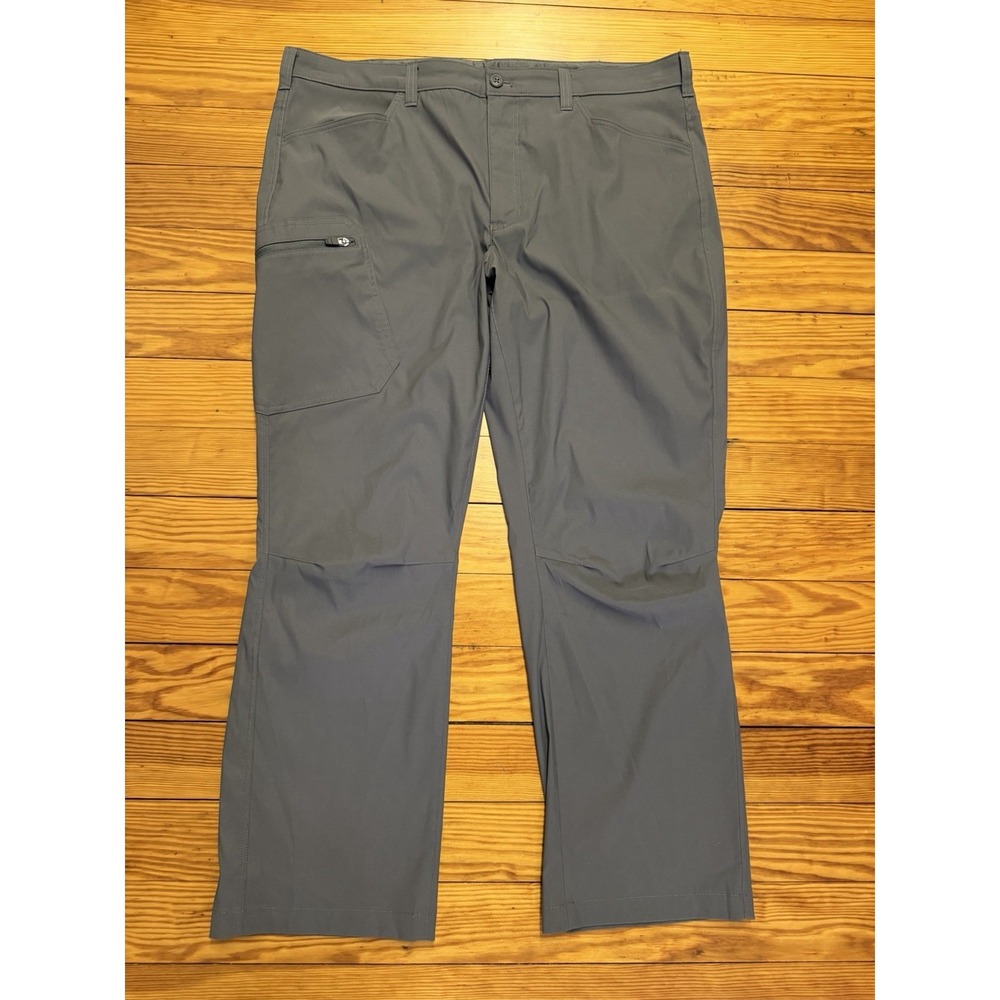 Eddie Bauer Rainier Outdoor Pants Mens 40x30 DK Smoke Gray Hiking Technical 0358